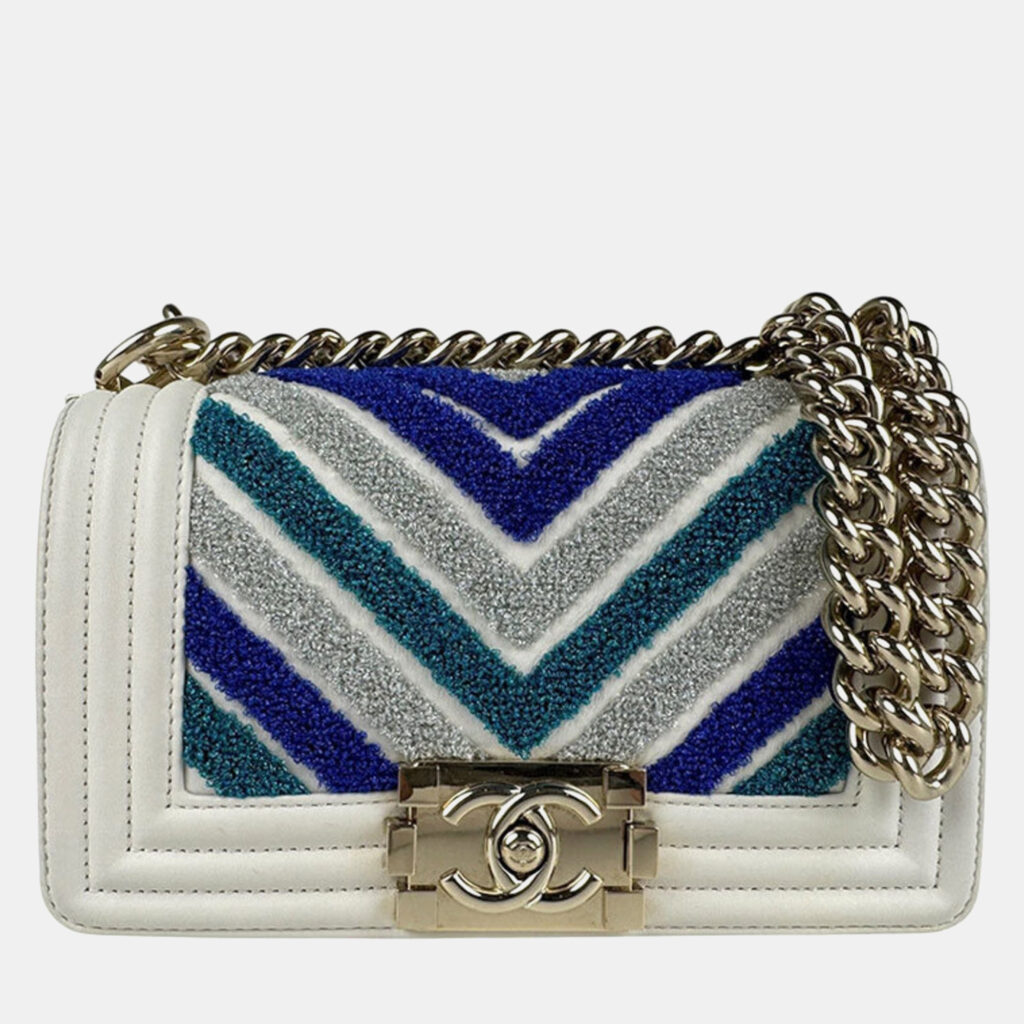 Chanel Boy Multicolor Leather Shoulder Bag Chanel Boy Multicolor Leather Shoulder Bag