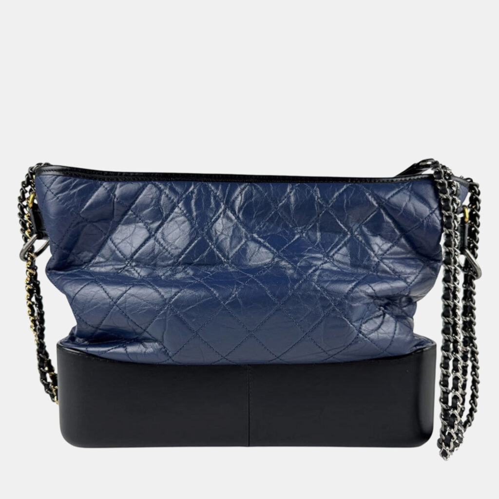 Chanel Gabrielle Navy Leather Shoulder Bag Chanel Gabrielle Navy Leather Shoulder Bag