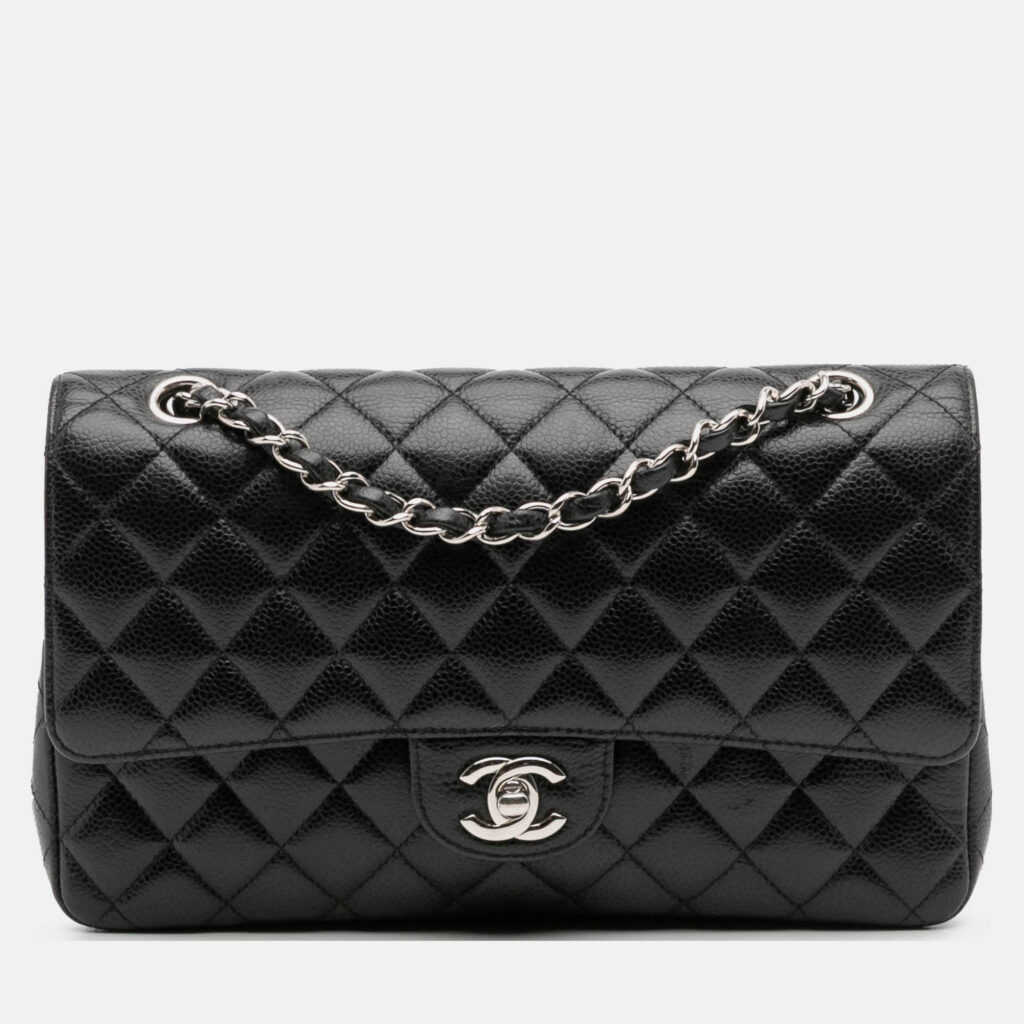 Chanel Black Medium Classic Caviar Double Flap Chanel Black Medium Classic Caviar Double Flap