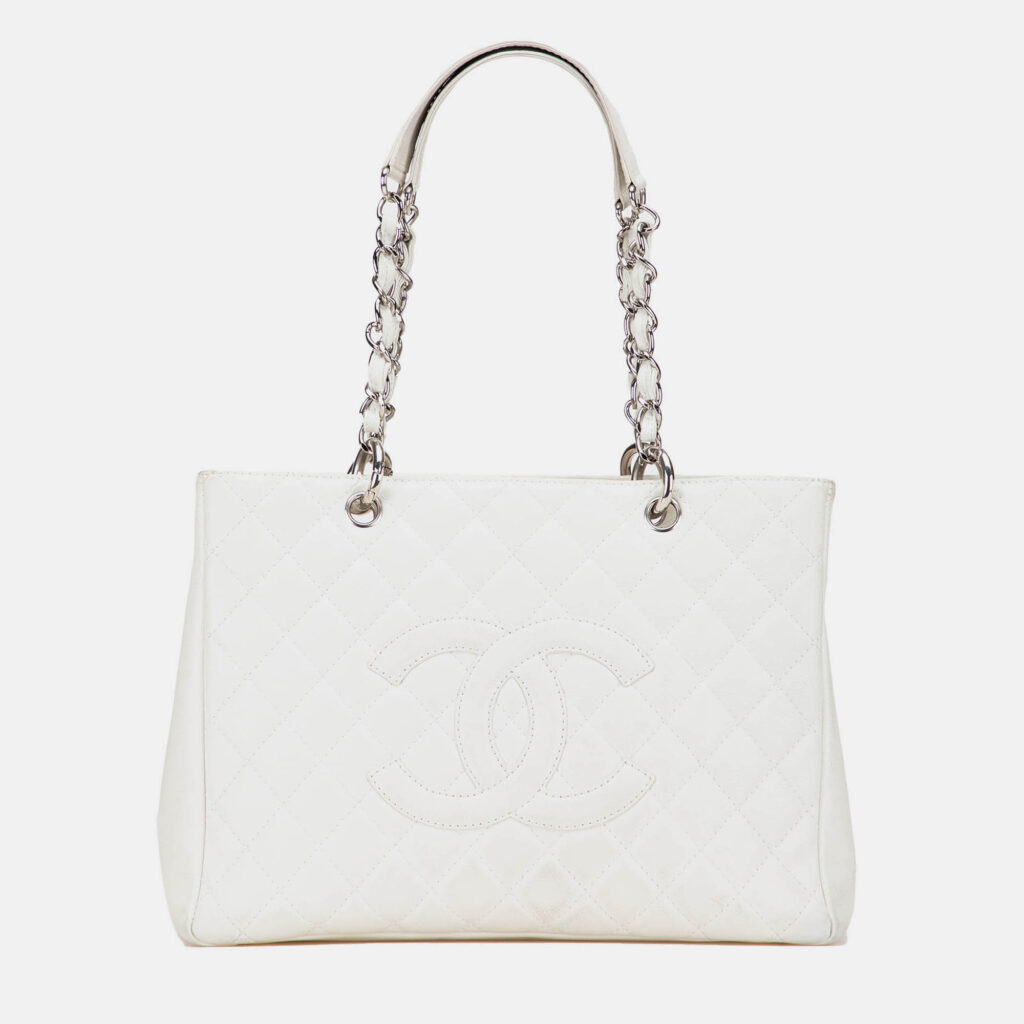 Chanel White Caviar Grand Shopping Tote Chanel White Caviar Grand Shopping Tote