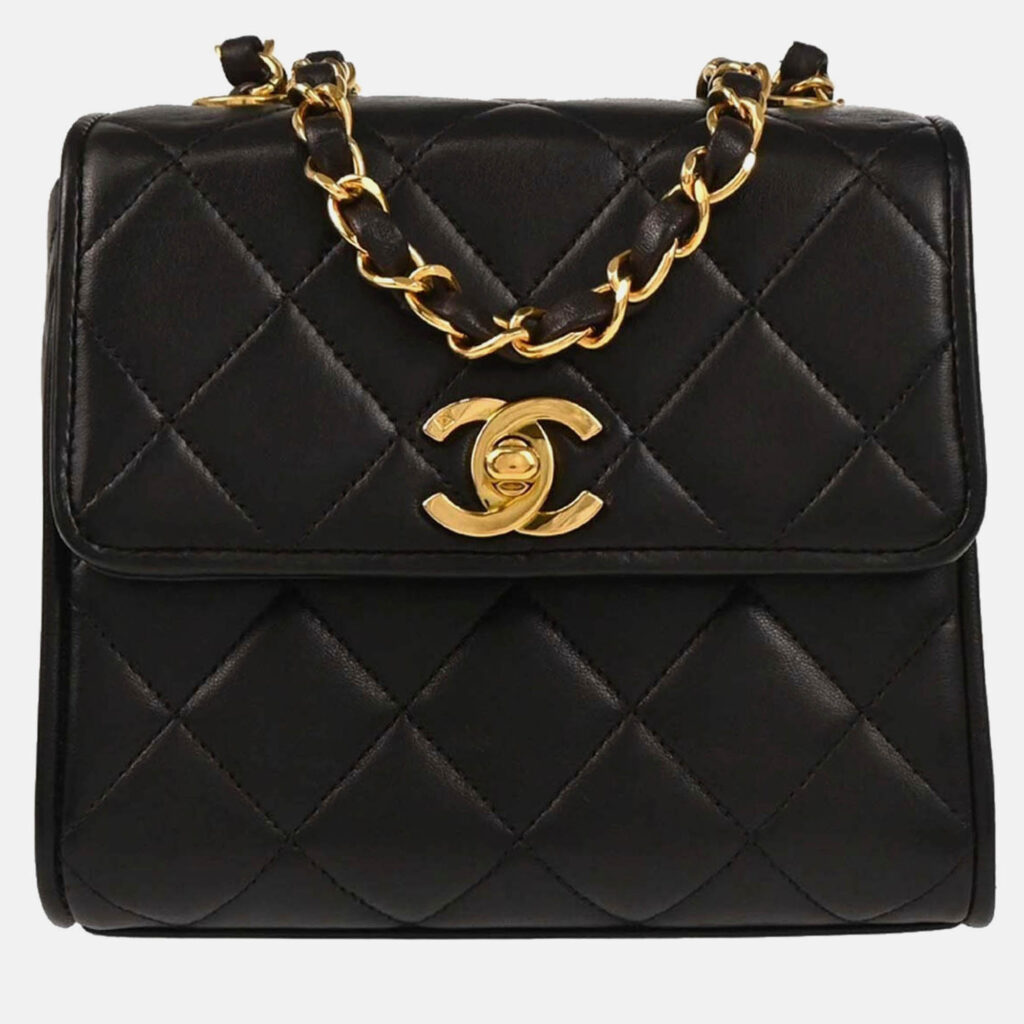 Chanel Black Lambskin Shoulder Bag Chanel Black Lambskin Shoulder Bag
