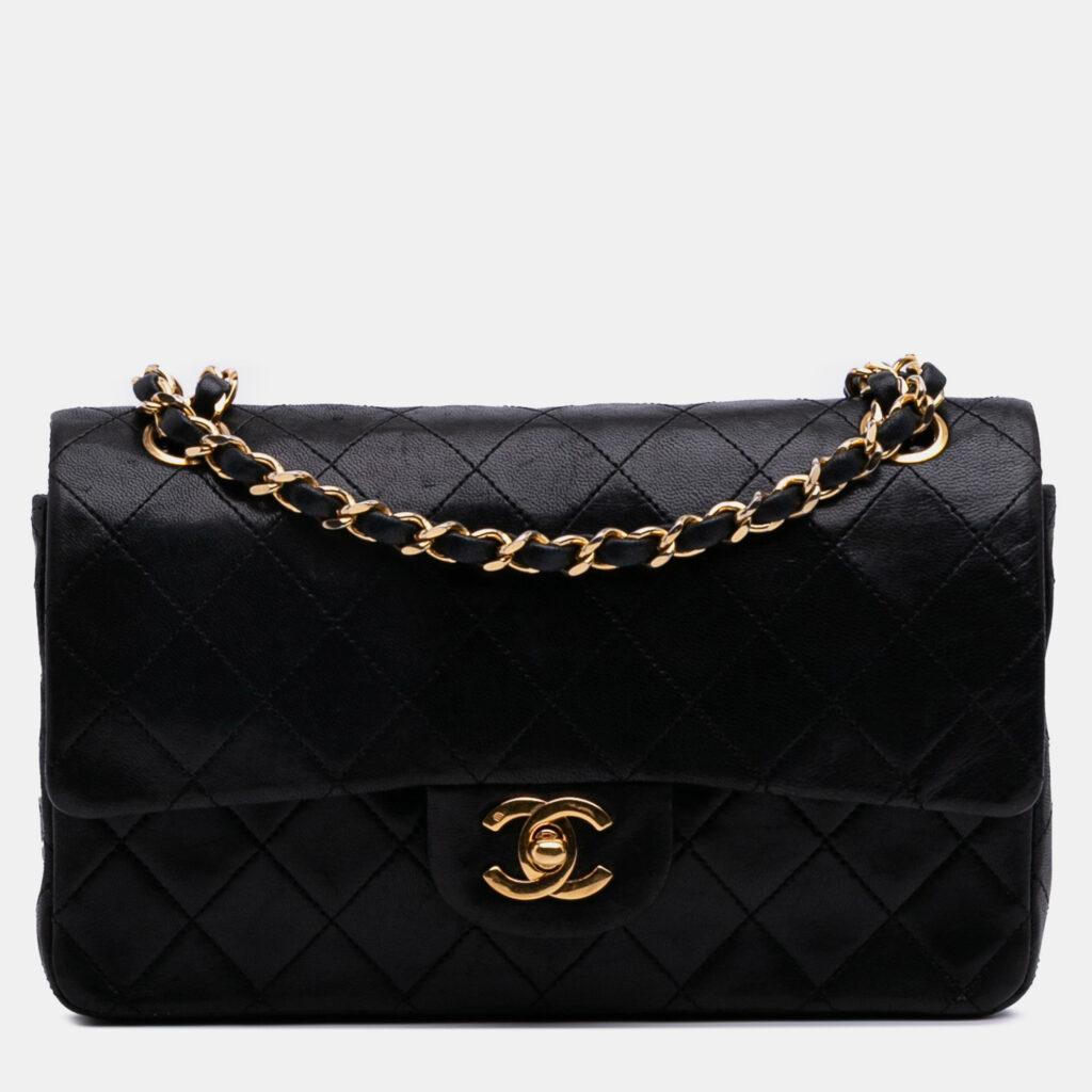 Chanel Black Small Classic Lambskin Double Flap Chanel Black Small Classic Lambskin Double Flap