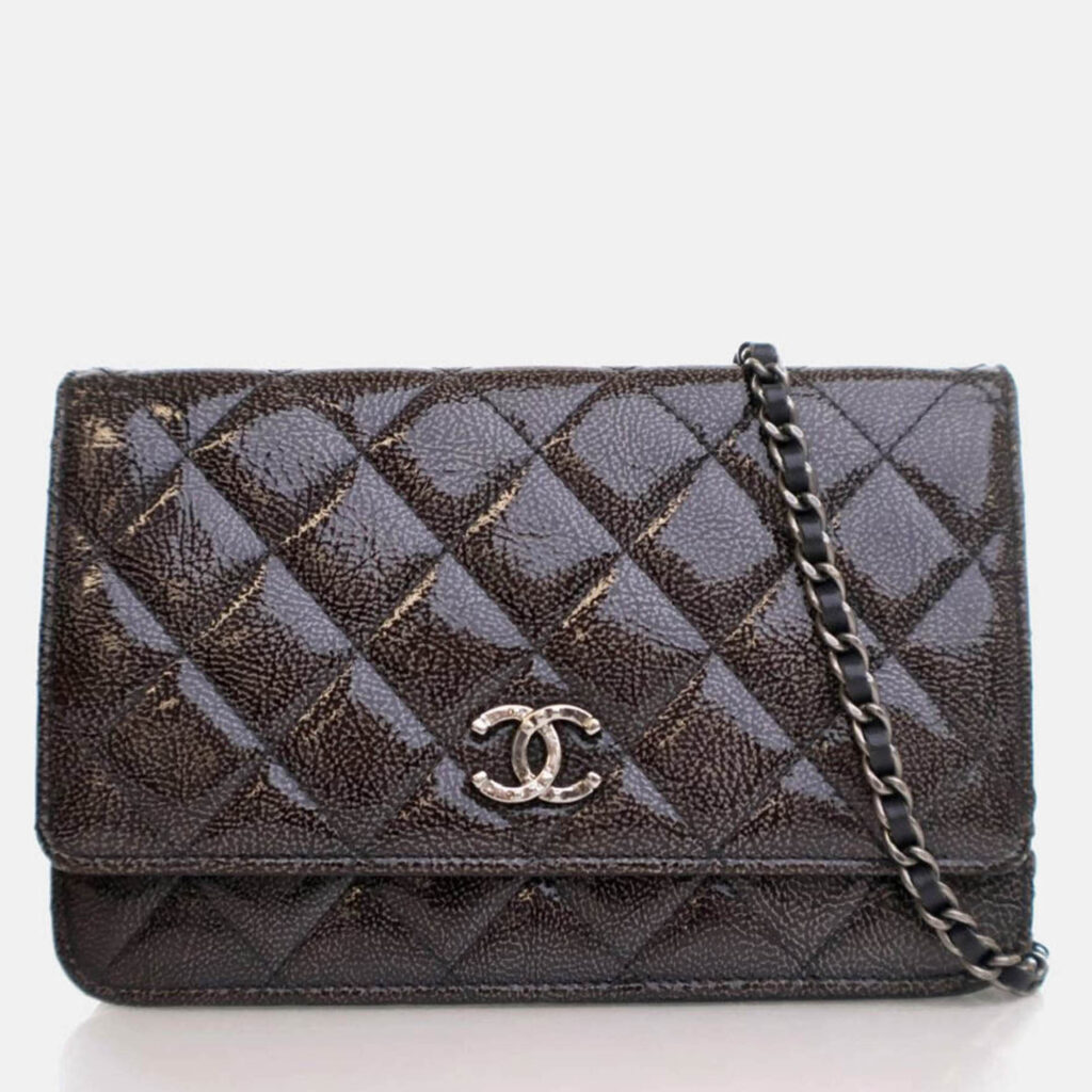 Chanel Patent Wallet On Chain (WOC) Chanel Patent Wallet On Chain (WOC)