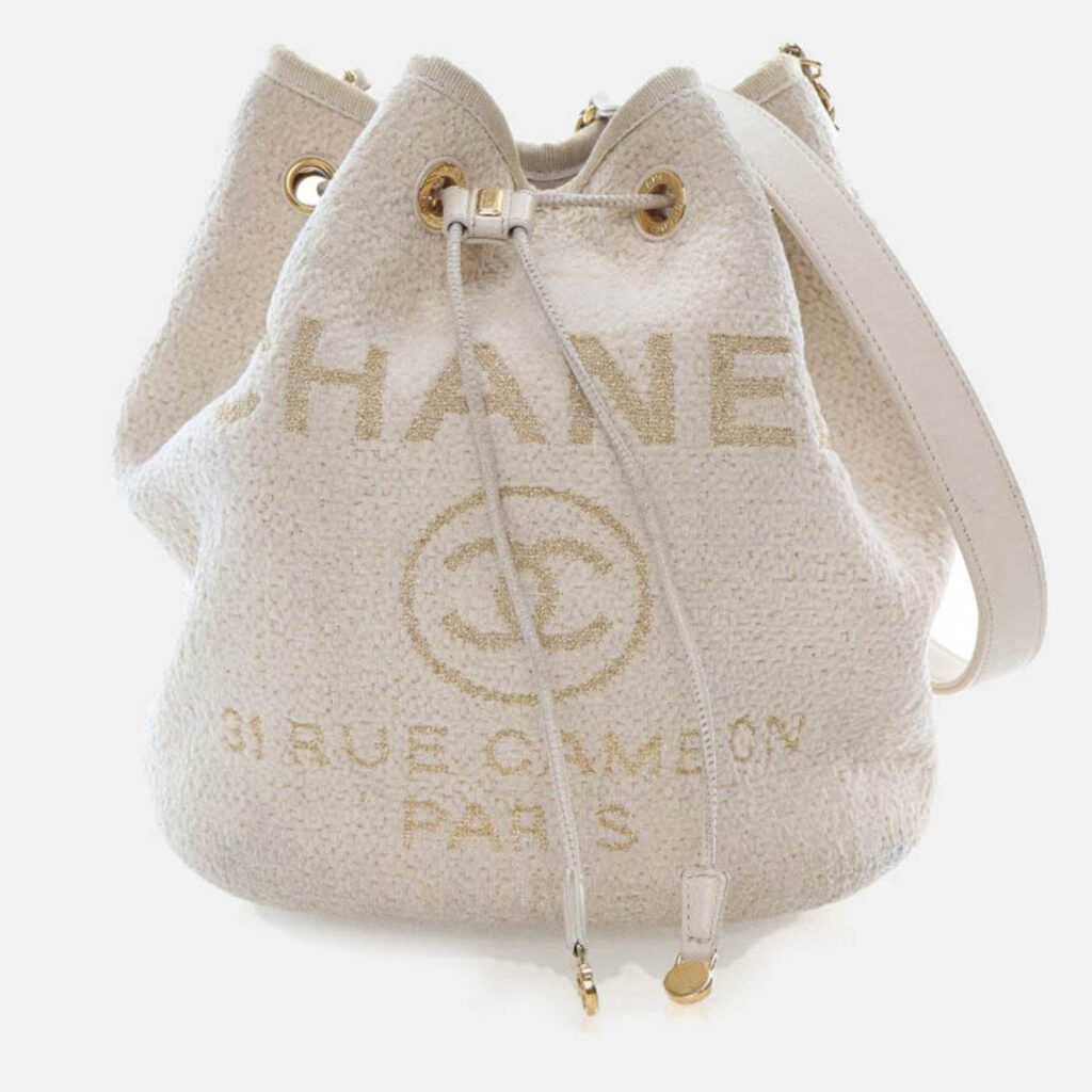 Chanel Small Tweed Deauville Bucket Bag Chanel Small Tweed Deauville Bucket Bag