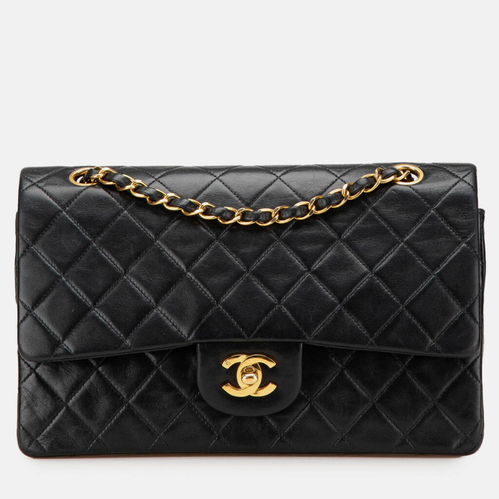 Chanel Black Medium Classic Lambskin Double Flap