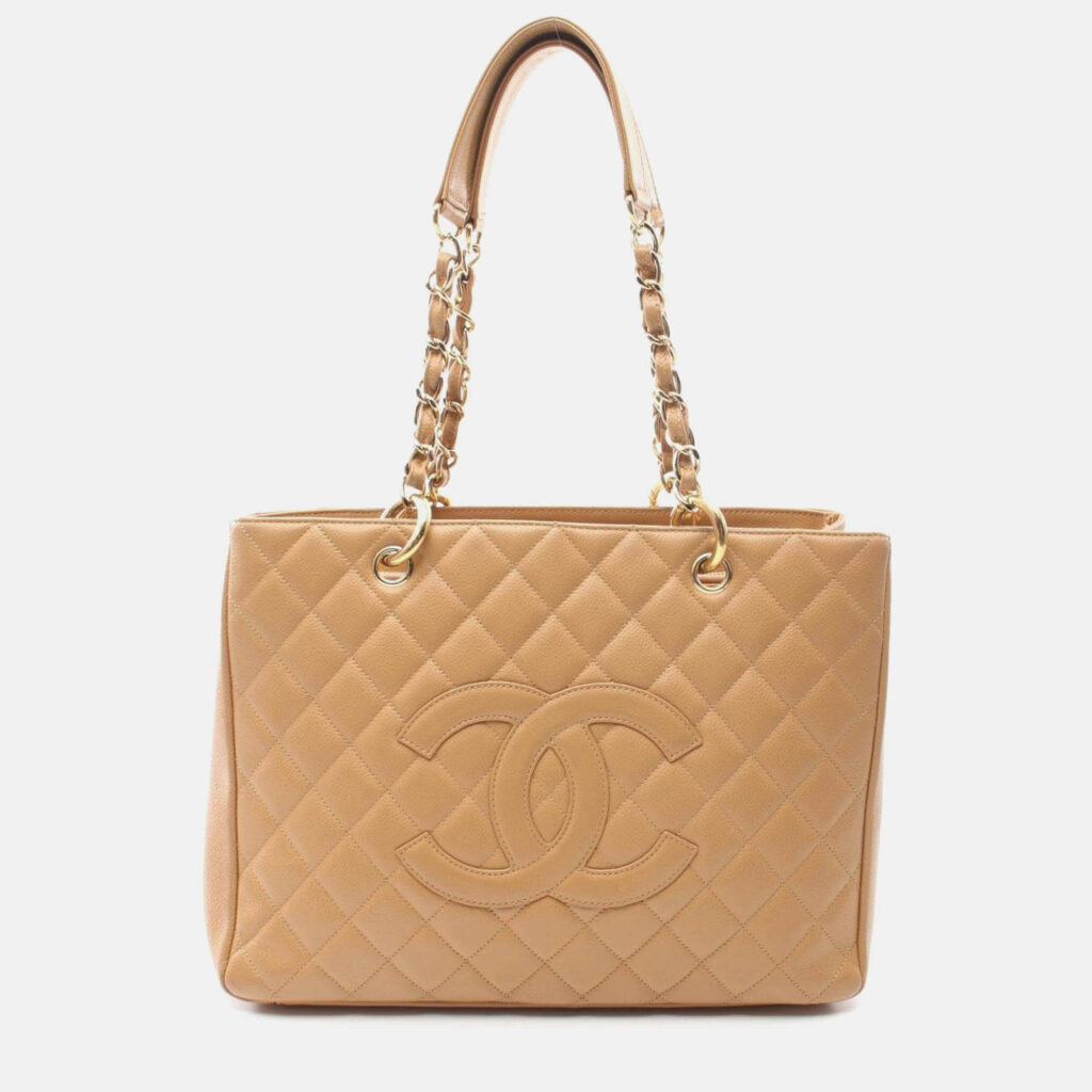 Chanel Grand Shopping Brown Leather Tote Bag Chanel Grand Shopping Brown Leather Tote Bag