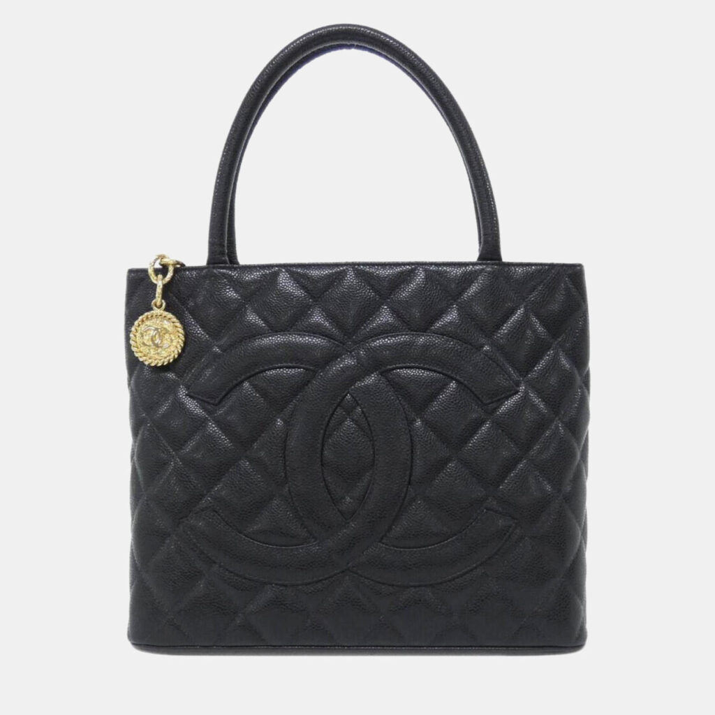 Chanel Medallion Black Leather Handbag Chanel Medallion Black Leather Handbag