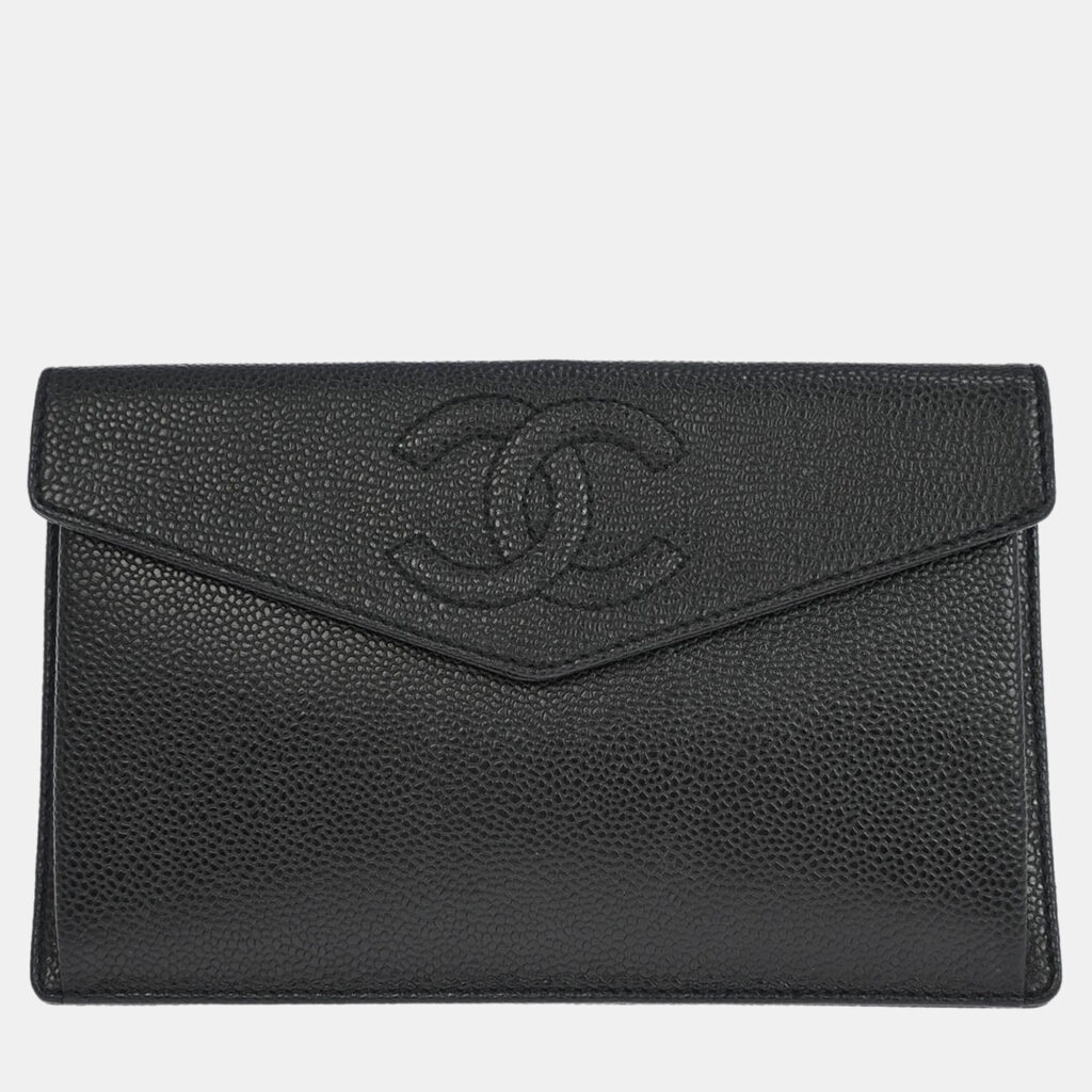 Chanel Black Calfskin Wallet Chanel Black Calfskin Wallet
