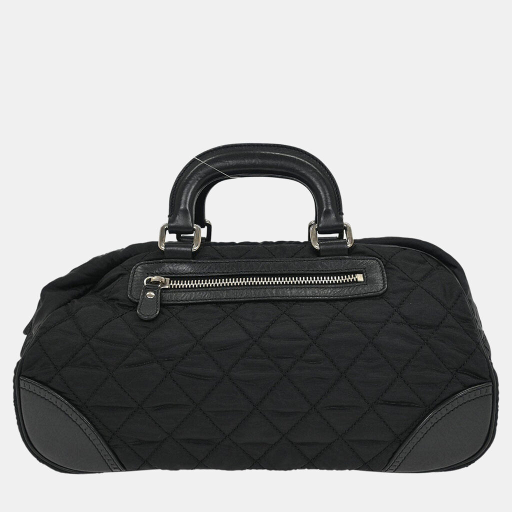 luxury-women-chanel-used-handbags-p1217903-008.jpg Chanel Black Nylon Handbag