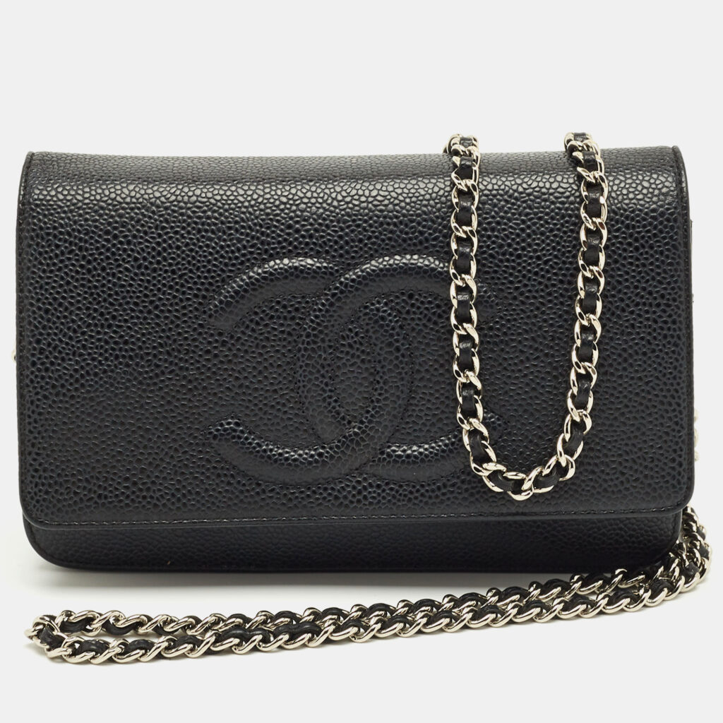 Chanel Black Caviar Leather CC WOC Bag Chanel Black Caviar Leather CC WOC Bag