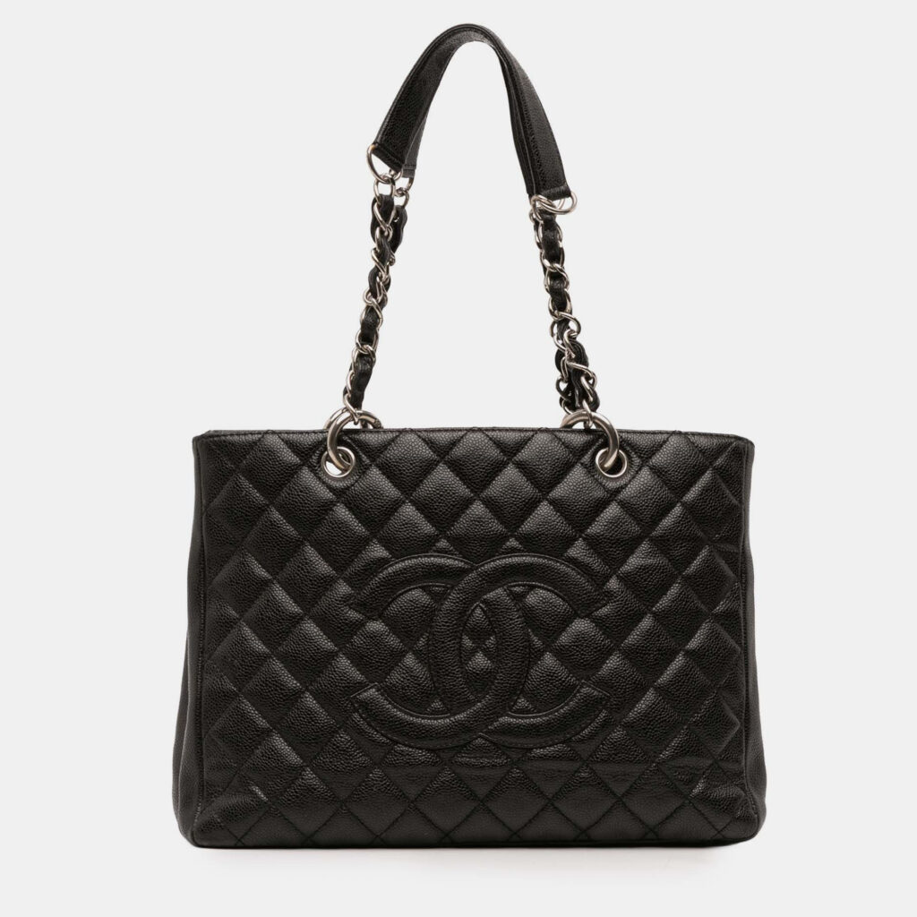 Chanel Black Caviar Grand Shopping Tote Chanel Black Caviar Grand Shopping Tote