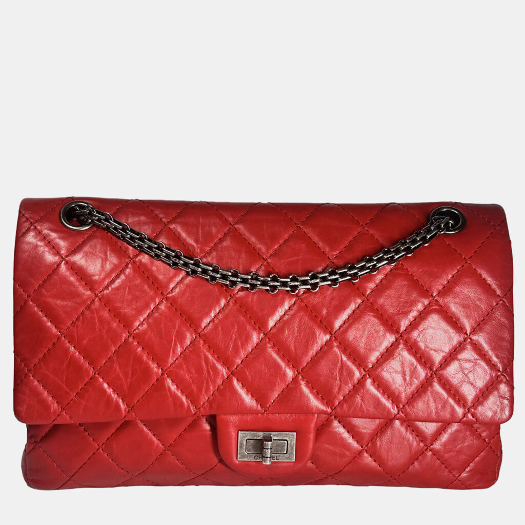 Chanel 2.55 Medium Red Double Flap Bag
