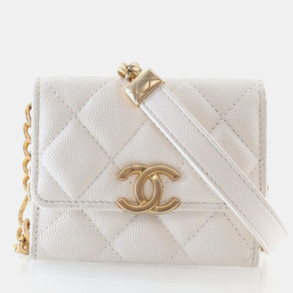 Chanel Mini Caviar Quilted On Chain Clutch Chanel Mini Caviar Quilted On Chain Clutch