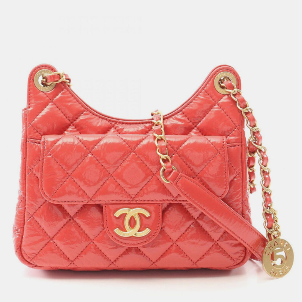 Chanel Wavy CC Small Pink Quilted Crumpled Calfskin Hobo Bag Chanel Wavy CC Small Pink Quilted Crumpled Calfskin Hobo Bag