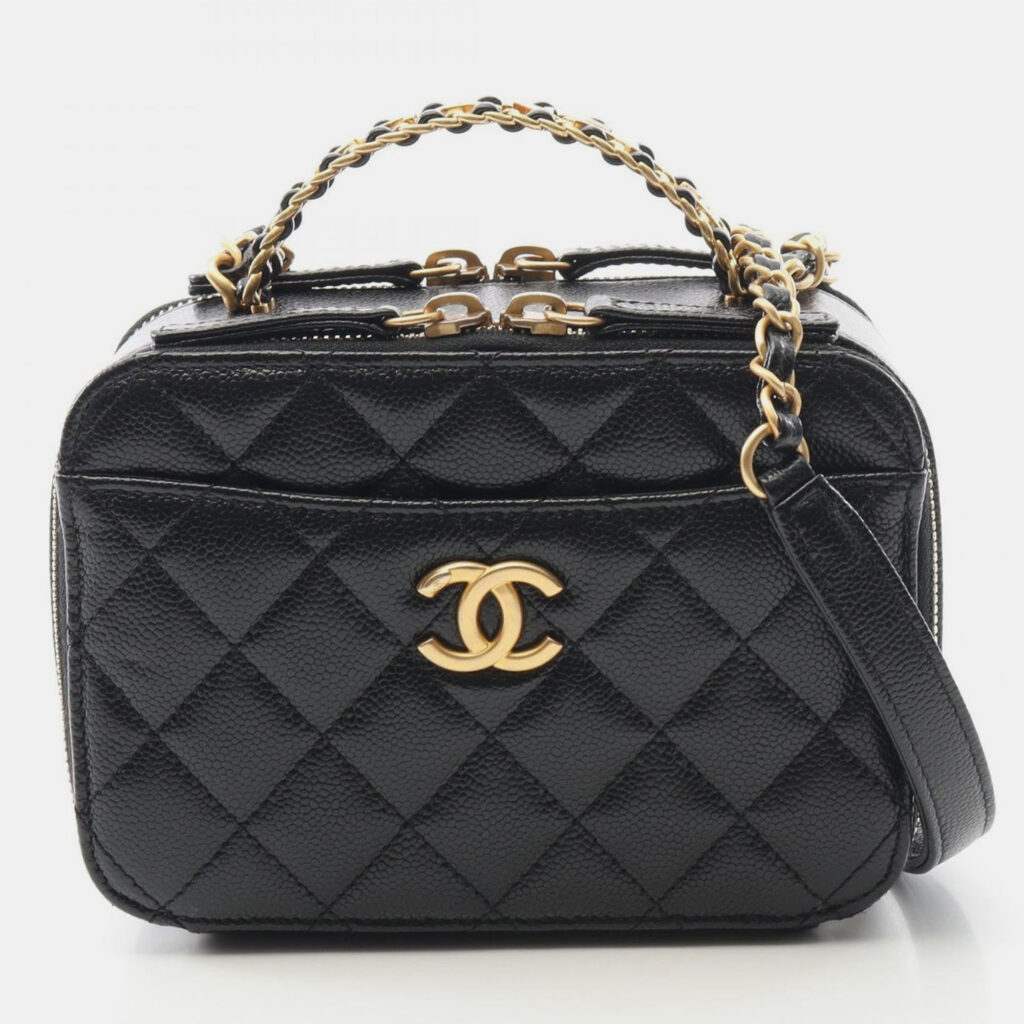 Chanel Pick Me up Black Leather Vanity Case Chanel Pick Me up Black Leather Vanity Case