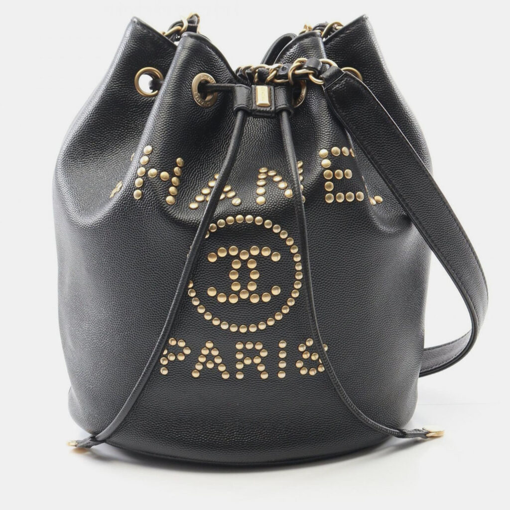 Chanel Deauville Black Leather Shoulder Bag Chanel Deauville Black Leather Shoulder Bag