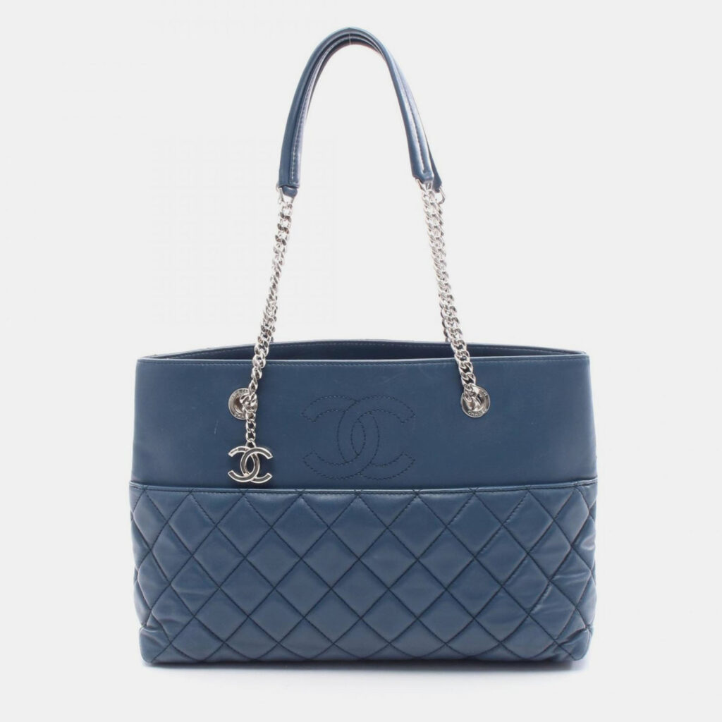 Chanel Urban Delight Blue Leather Tote Bag