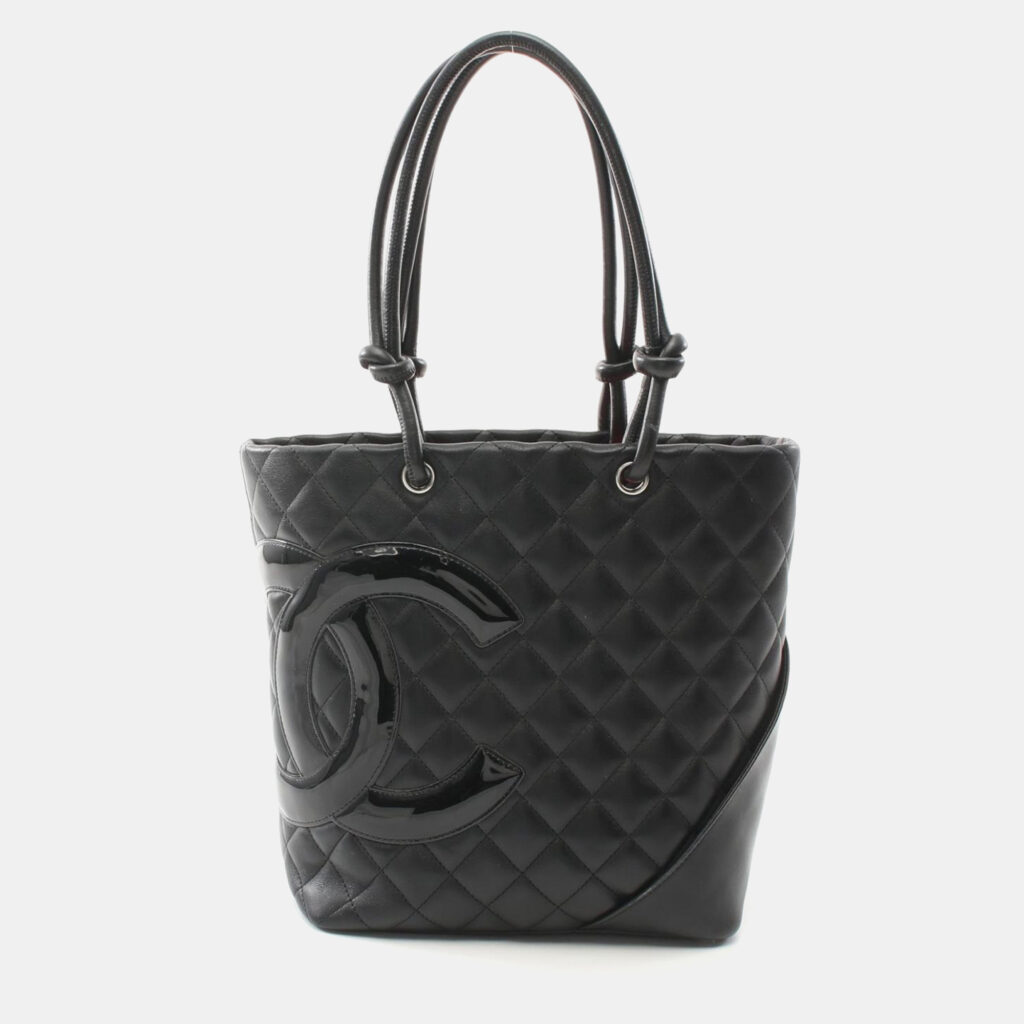 Chanel Cambon Ligne Black Leather Totes Bag Chanel Cambon Ligne Black Leather Totes Bag