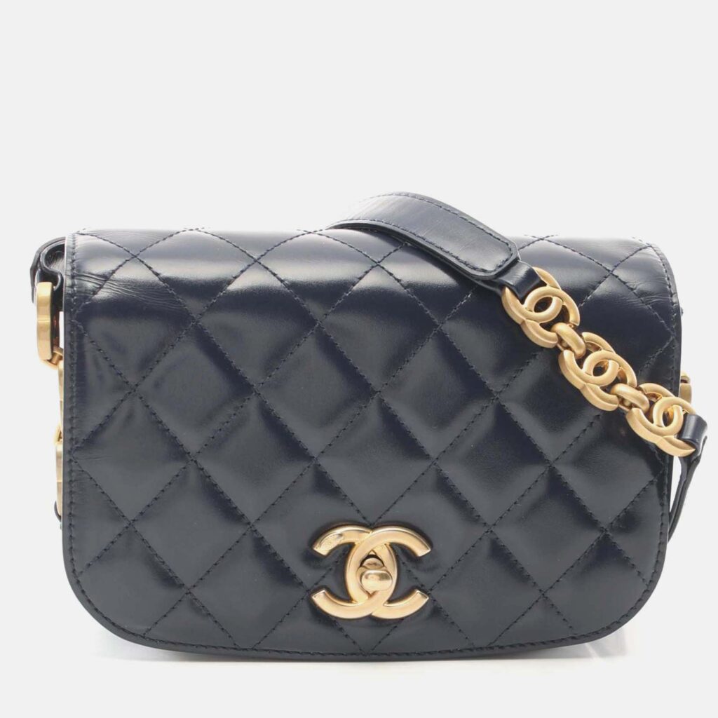 Chanel Paris-Le19M My Sweet CC Blue Leather Flap Bag Chanel Paris-Le19M My Sweet CC Blue Leather Flap Bag