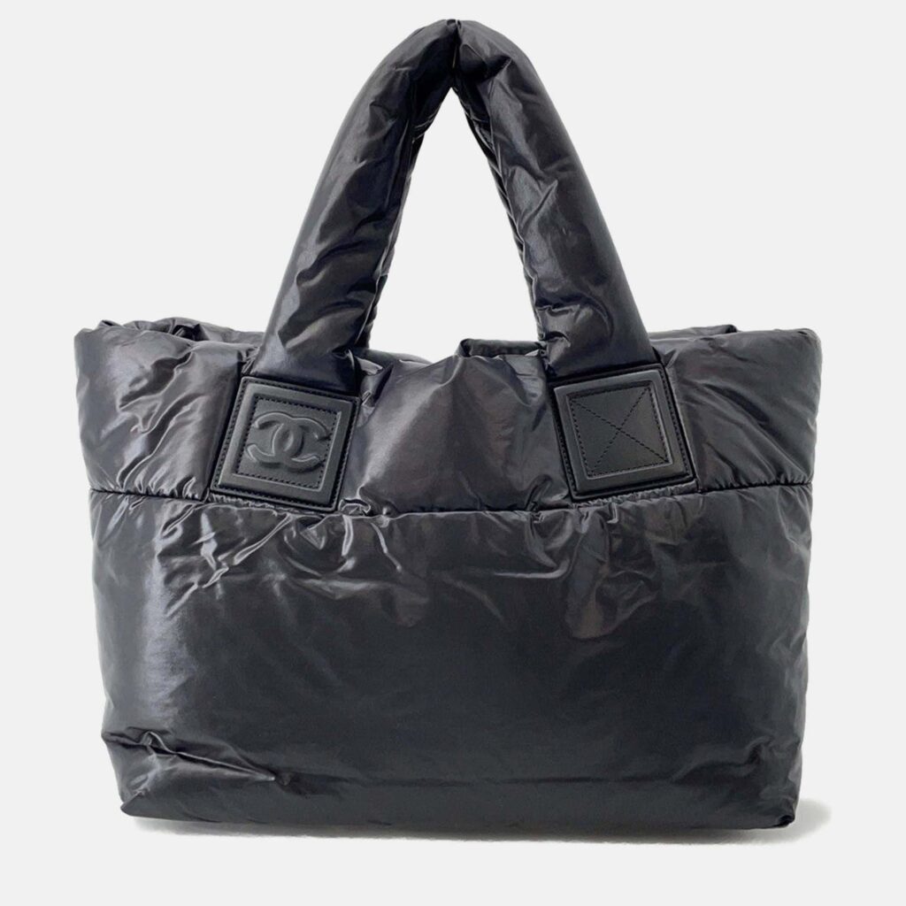 Chanel Coco Cocoon Tote Bag Black Nylon Size Small Chanel Coco Cocoon Tote Bag Black Nylon Size Small