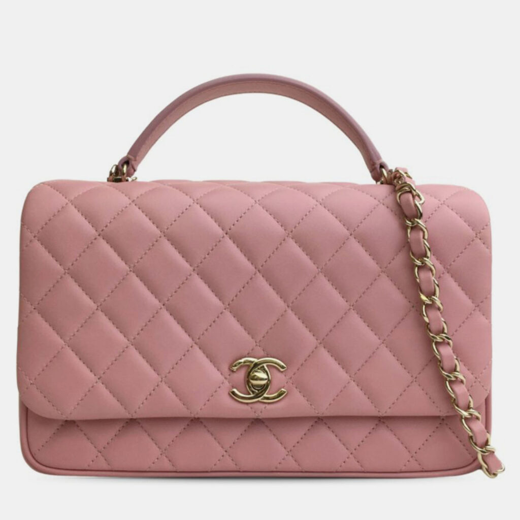 luxury-women-chanel-used-handbags-p1229090-001-1.jpg Chanel Pink Small Lambskin Citizen Chic Flap