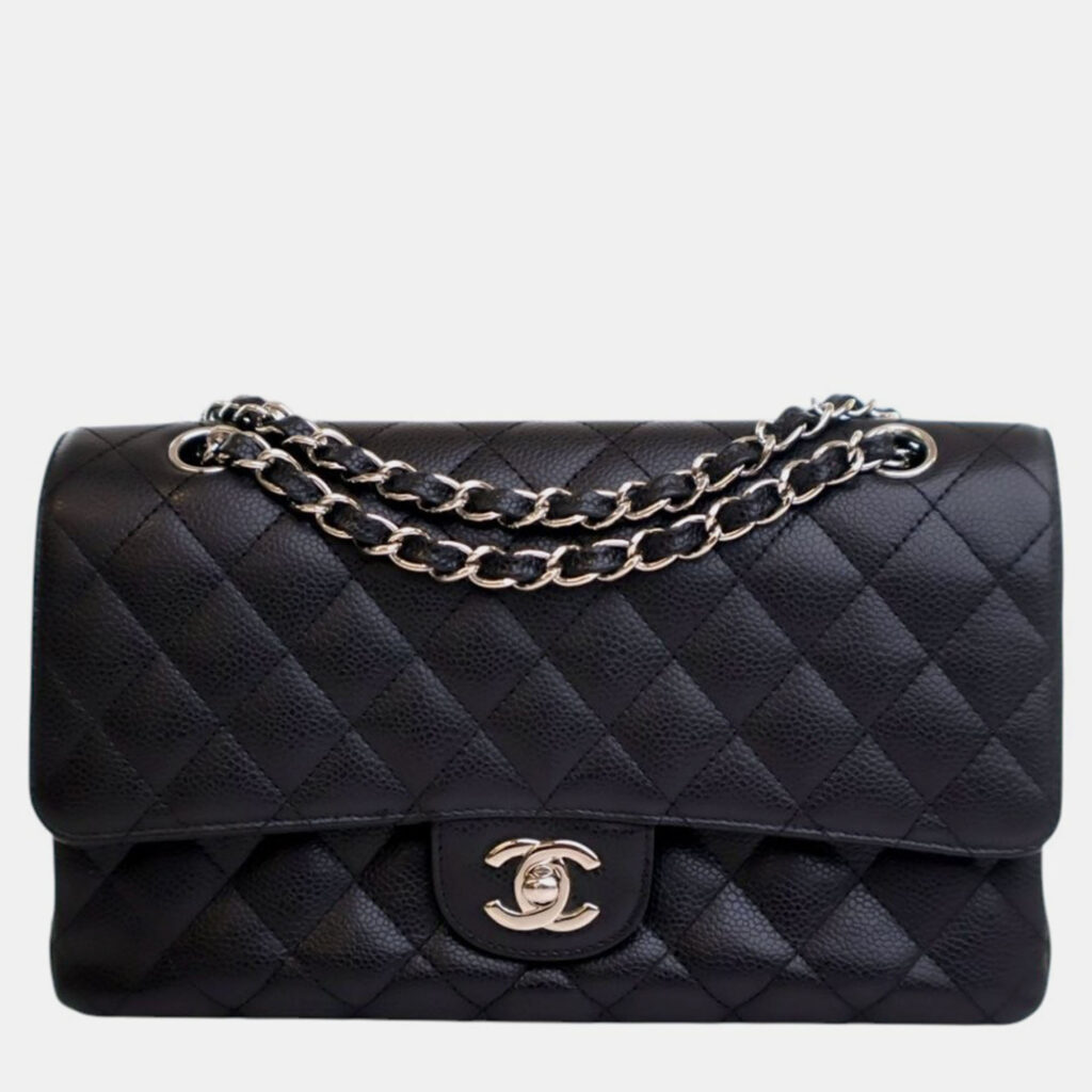 Chanel Black Medium Classic Caviar Double Flap
