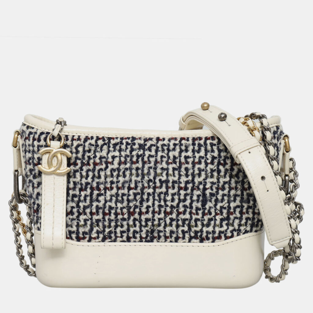 Tweed Calfskin Small Gabrielle Hobo