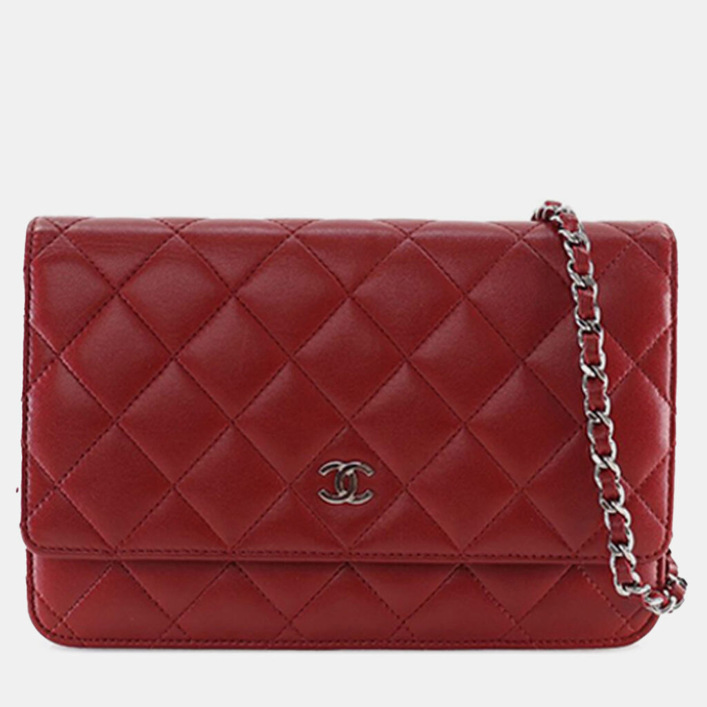 Chanel CC Quilted Lambskin Leather Wallet on Chain Chanel CC Quilted Lambskin Leather Wallet on Chain