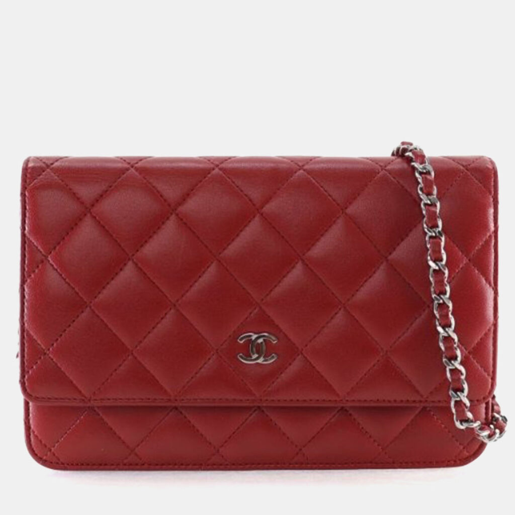 Chanel WOC Red Lambskin 19 series