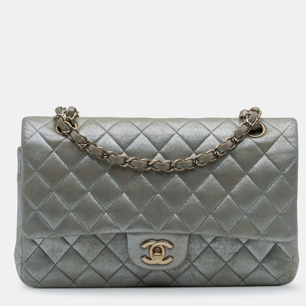 Chanel Classic Double Flap Medium Multicolor Calfskin Leather Shoulder Bag Chanel Classic Double Flap Medium Multicolor Calfskin Leather Shoulder Bag
