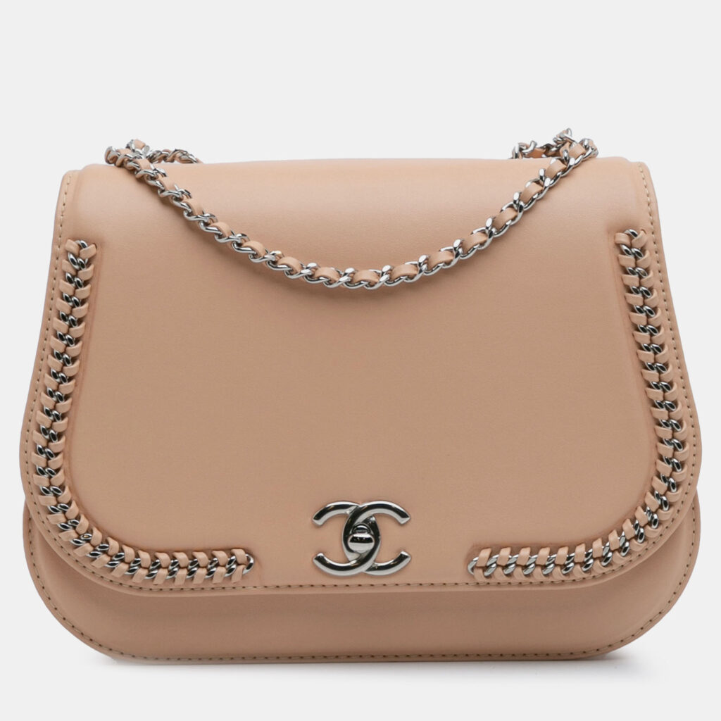 Braided Chic Flap Small Calfskin Leather Shoulder Bag Braided Chic Flap Small Calfskin Leather Shoulder Bag