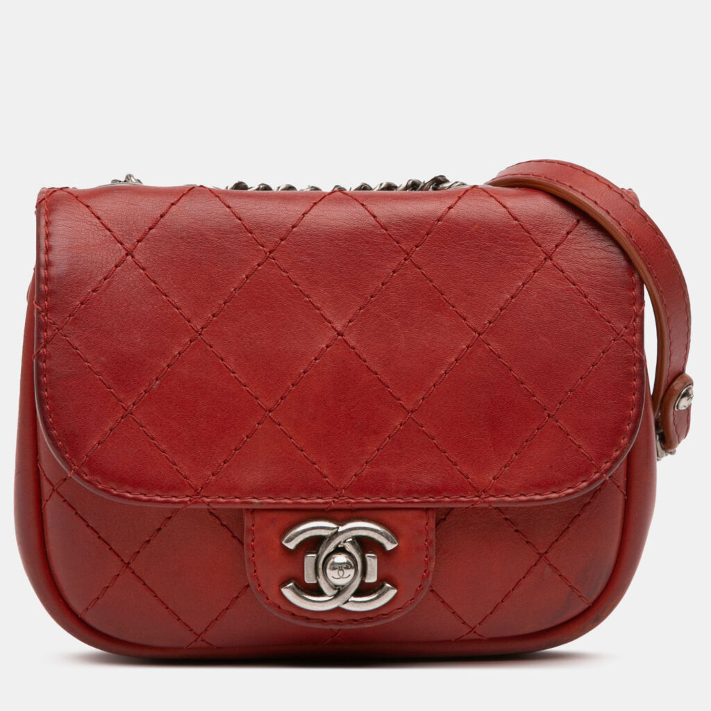 Chanel Paris Dallas Wild Stitch Flap Goatskin Leather Shoulder Bag Chanel Paris Dallas Wild Stitch Flap Goatskin Leather Shoulder Bag