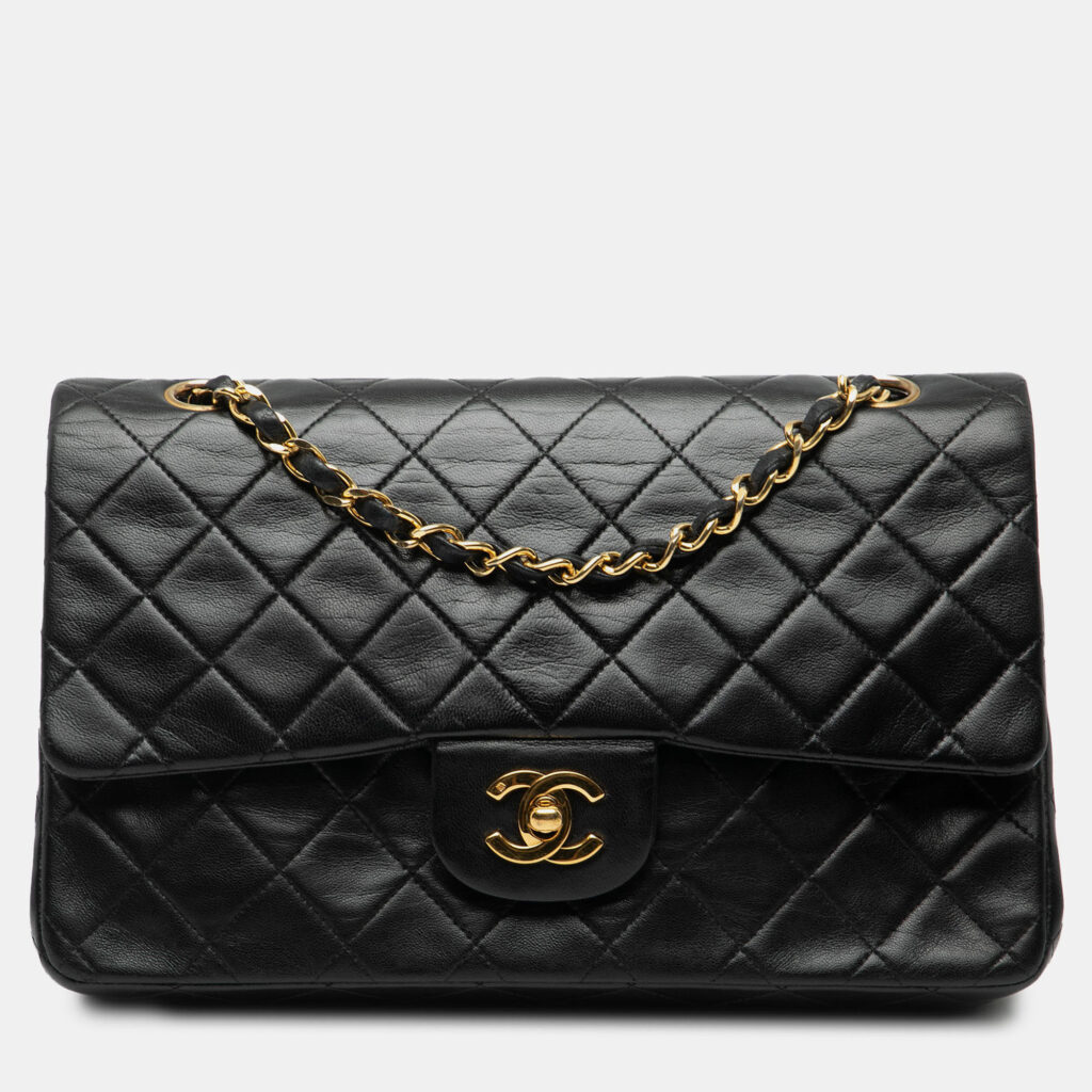 Chanel Classic Double Flap Medium Lambskin Leather Shoulder Bag Chanel Classic Double Flap Medium Lambskin Leather Shoulder Bag