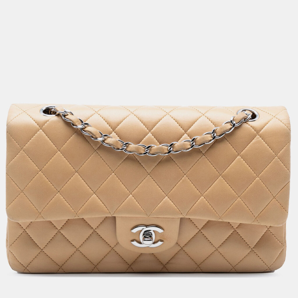 Chanel Classic Double Flap Medium Lambskin Leather Shoulder Bag Chanel Classic Double Flap Medium Lambskin Leather Shoulder Bag
