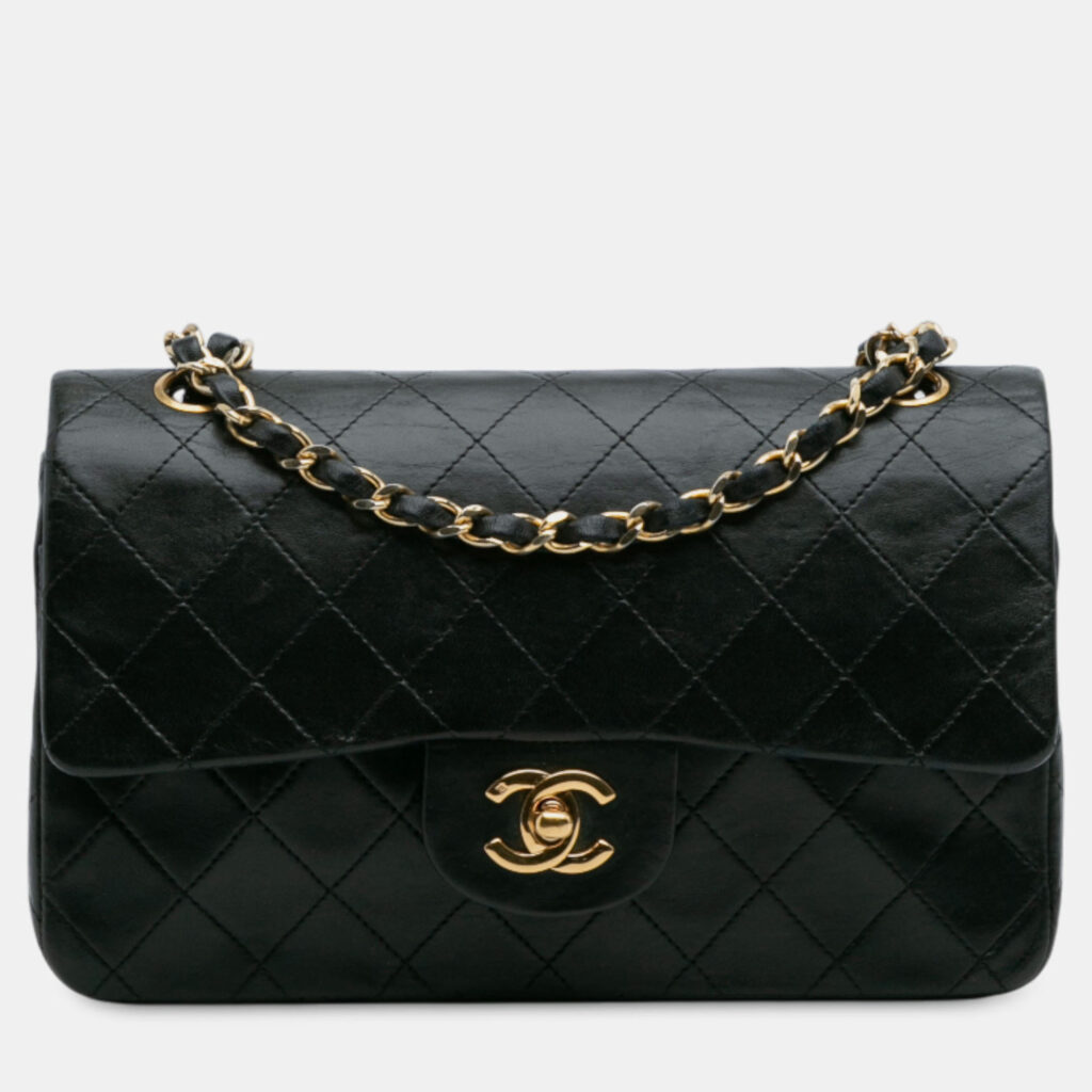 Chanel Black Small Classic Lambskin Double Flap Chanel Black Small Classic Lambskin Double Flap