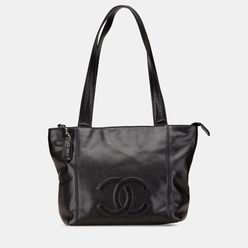Chanel Black CC Caviar Tote Chanel Black CC Caviar Tote