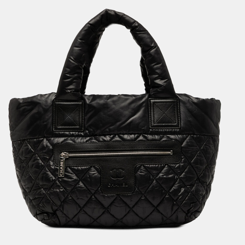 Chanel Black Small Quilted Nylon Coco Cocoon Tote Chanel Black Small Quilted Nylon Coco Cocoon Tote