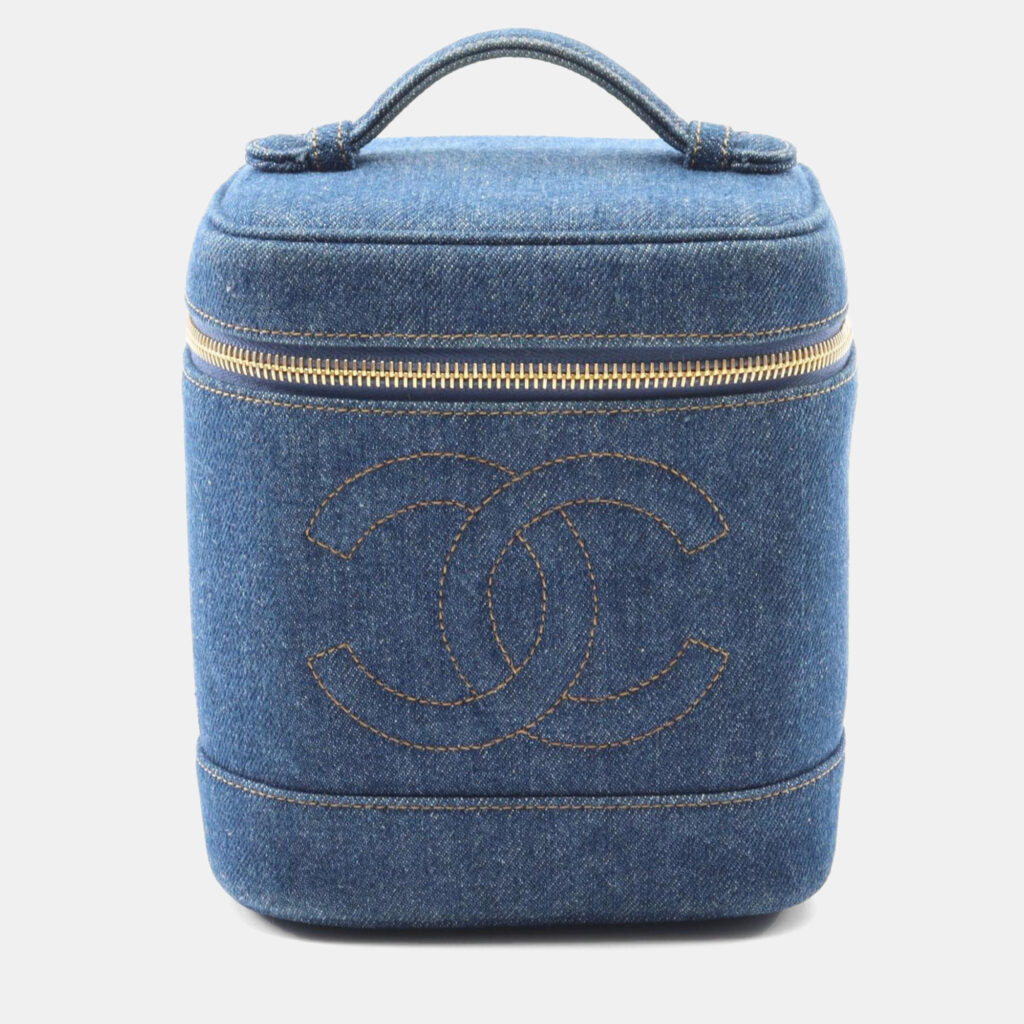 Chanel Coco Mark Handbag Denim Navy Chanel Coco Mark Handbag Denim Navy