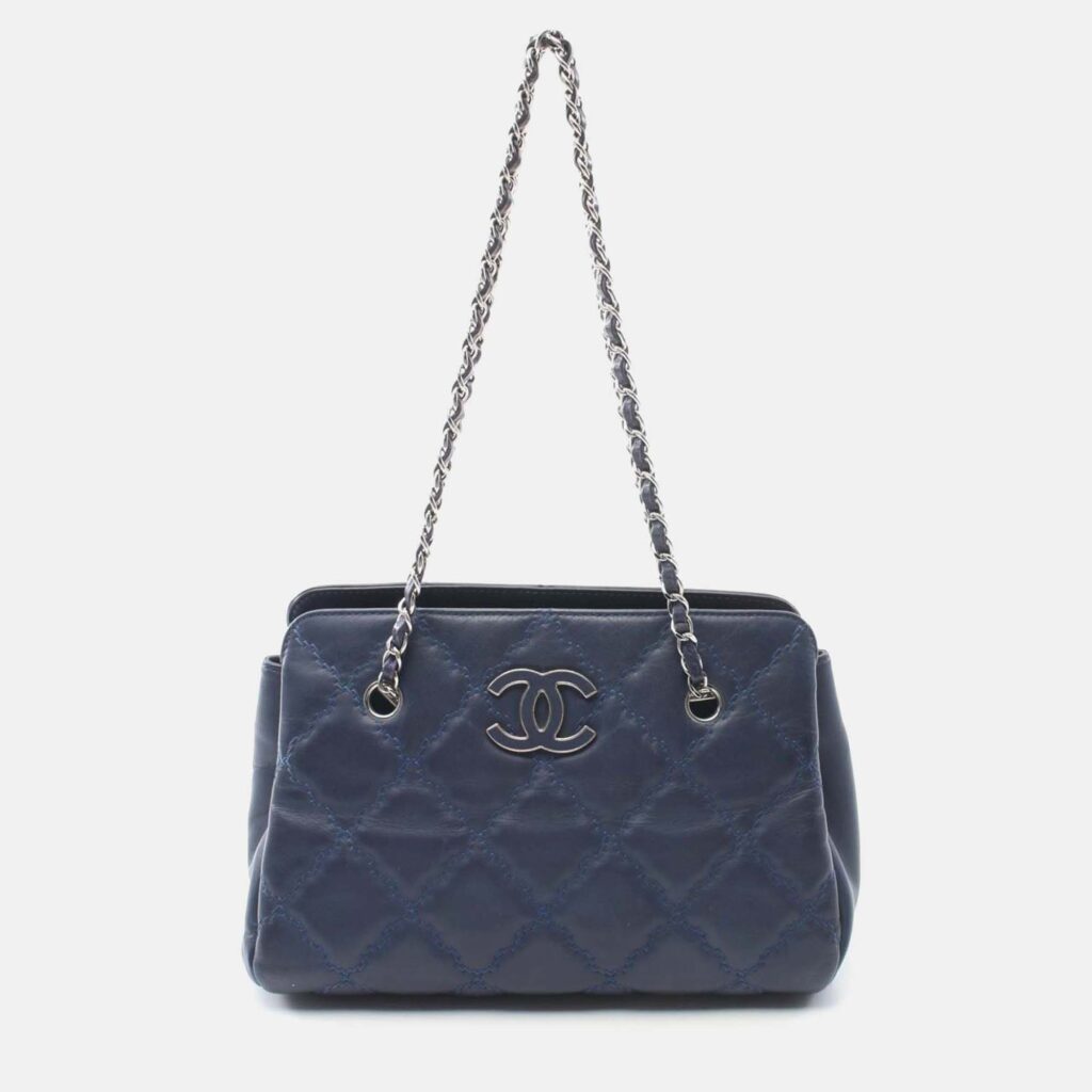 Chanel Ultra Stitch Blue Leather Shoulder Bag Chanel Ultra Stitch Blue Leather Shoulder Bag