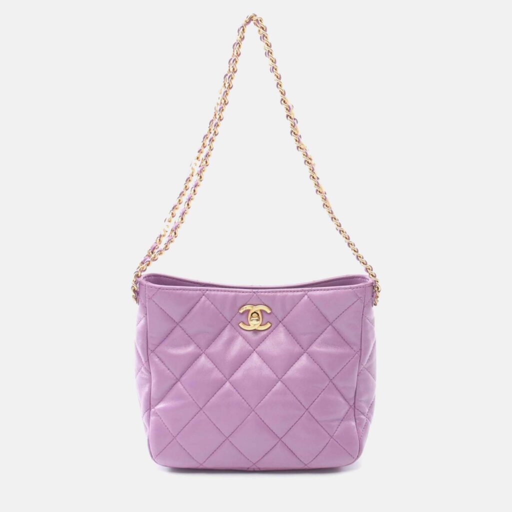 Chanel Pick Me Up Small Purple Lambskin Hobo Bag Chanel Pick Me Up Small Purple Lambskin Hobo Bag