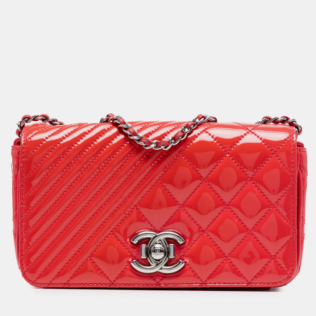 Chanel Red Small Patent Coco Boy Flap