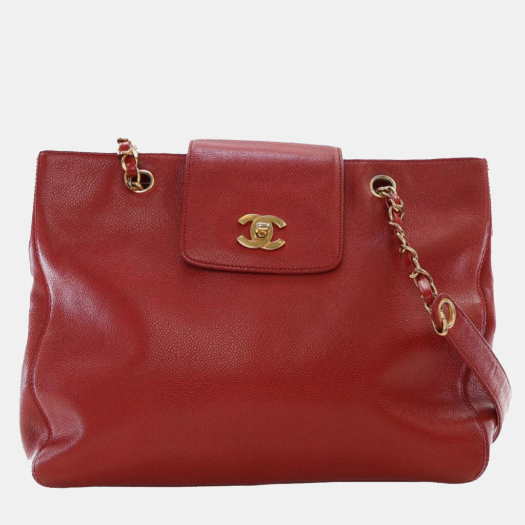 Chanel Supermodel Caviar Leather Tote Bag Chanel Supermodel Caviar Leather Tote Bag