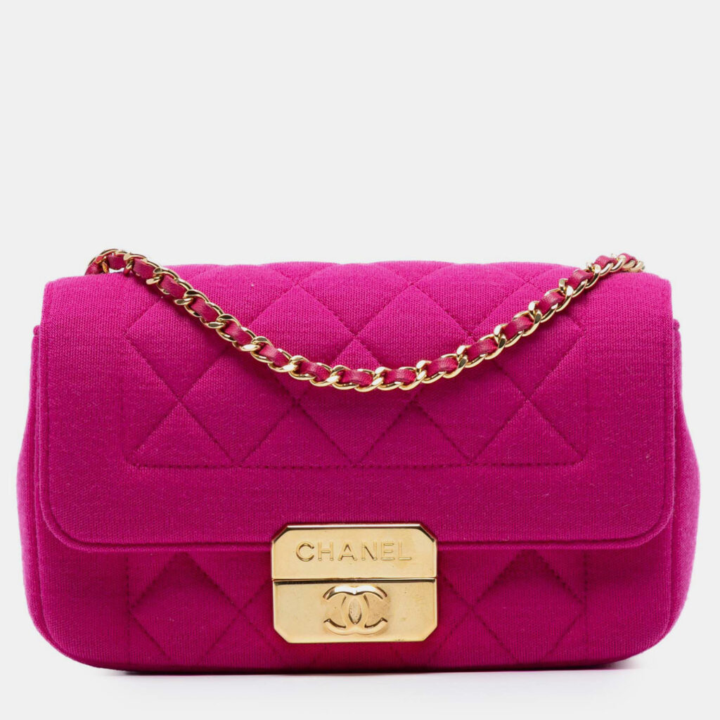 Chanel Chic With Me Flap Mini Jersey Shoulder Bag
