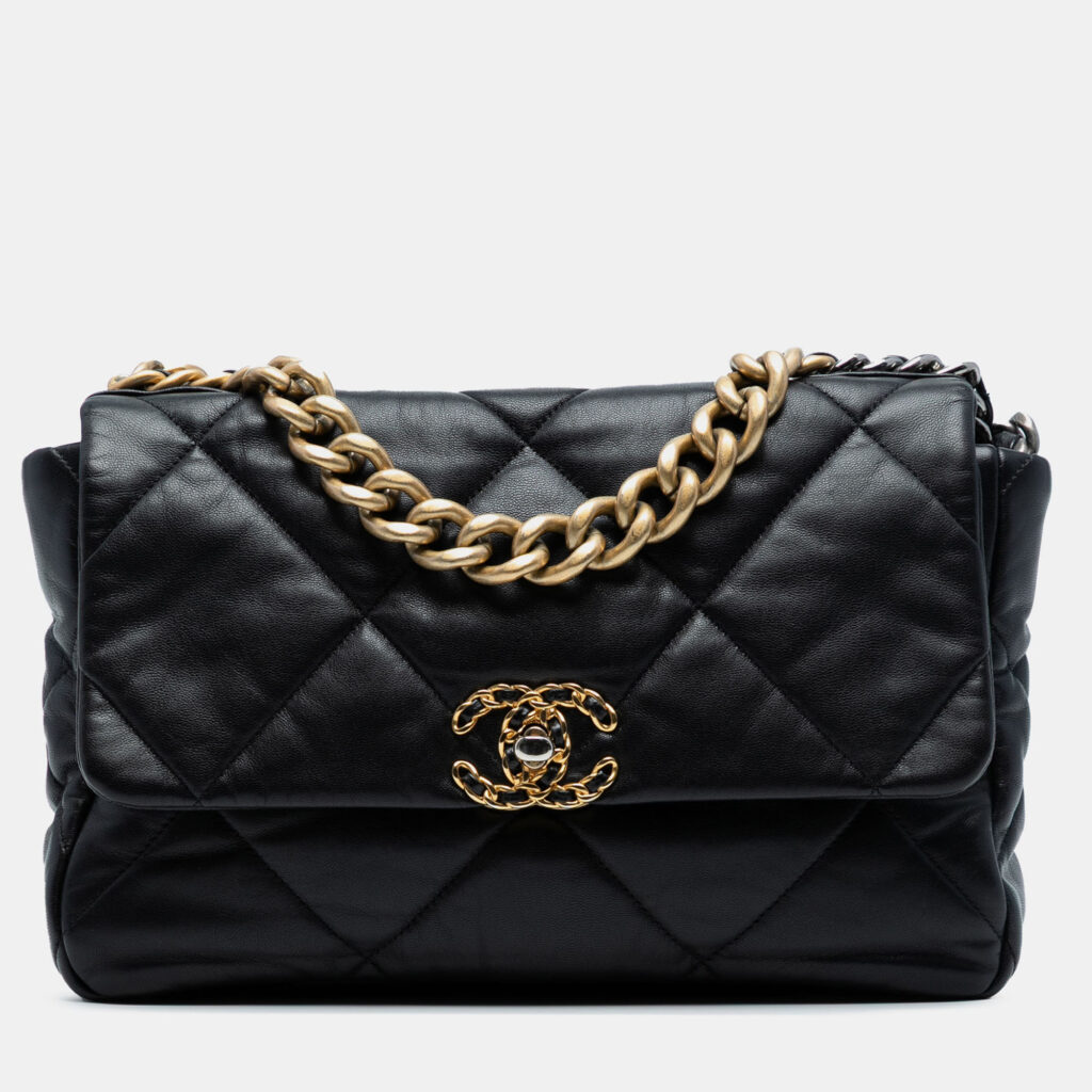 luxury-women-chanel-used-handbags-p1238274-003-1.jpg Chanel 19 Large Lambskin Leather Flap Bag