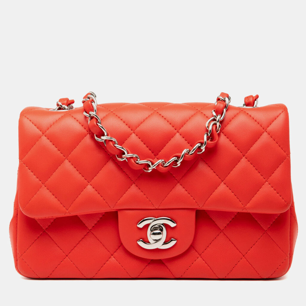 luxury-women-chanel-used-handbags-p1238291-003-1.jpg Chanel Rectangular Classic Single Flap Mini Lambskin Leather Bag