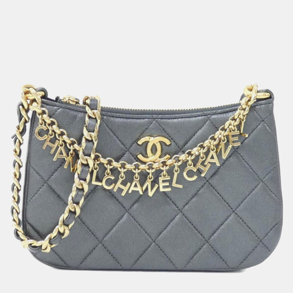 Chanel Chain Lambskin Leather Clutch Chanel Chain Lambskin Leather Clutch