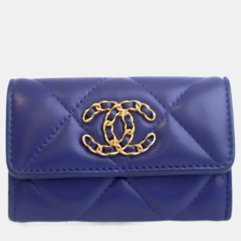 Chanel Lambskin 19 Flap Card Holder