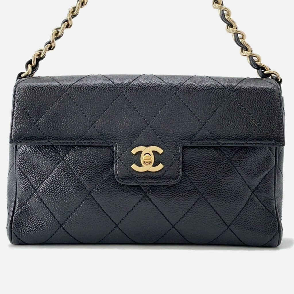 Chanel One Belt Black Caviar Leather Chanel One Belt Black Caviar Leather