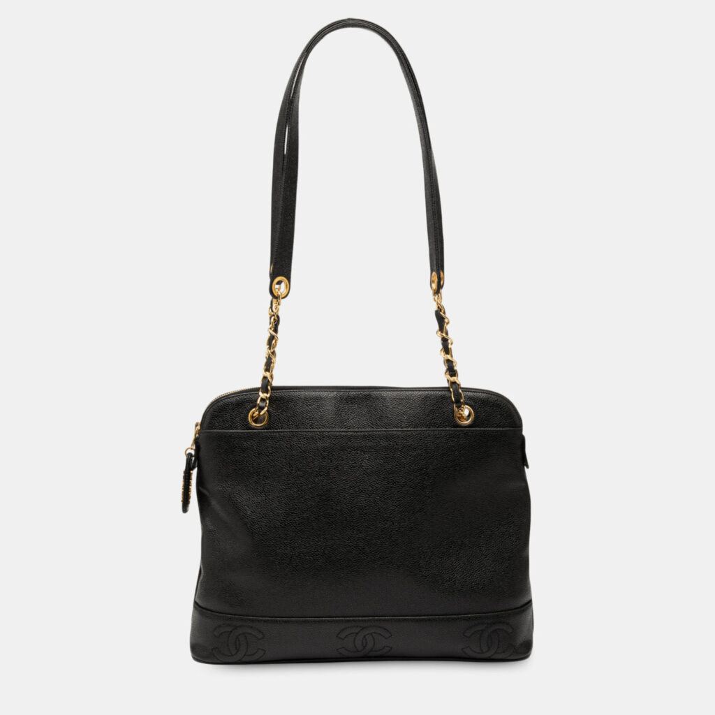 Chanel Black Triple CC Caviar Shoulder Bag Chanel Black Triple CC Caviar Shoulder Bag