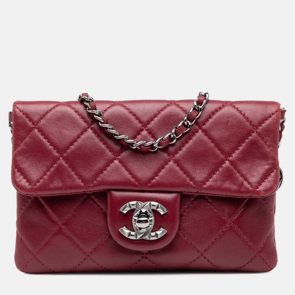 Chanel Red Mini Lambskin Mineral Nights Flap Chanel Red Mini Lambskin Mineral Nights Flap
